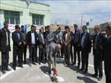 کلنگ مدرسه شش کلاسه خیرساز روستای ماهی آباد منطقه کندوان برزمین زده شد