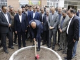 کلنگ هنرستان ۱۲ کلاسه کشاورزی سراب بر زمین زده شد