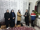 دیدار مشاور امور بانوان مدیرکل نوسازی مدارس استان و رئیس شورای بانوان خیر مدرسه‌ساز آذربایجان‌شرقی با خانواده شهید عمران ترکمان