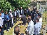 کلنگ‌زنی مدرسه ۳ کلاسه در روستای توپ آغاج نطرکهریزی