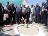 کلنگ احداث مدرسه ۶ کلاسه خیرساز به یاد زنده‌یاد «امیرمهدی رضوی خسروشاهی» به زمین زده شد